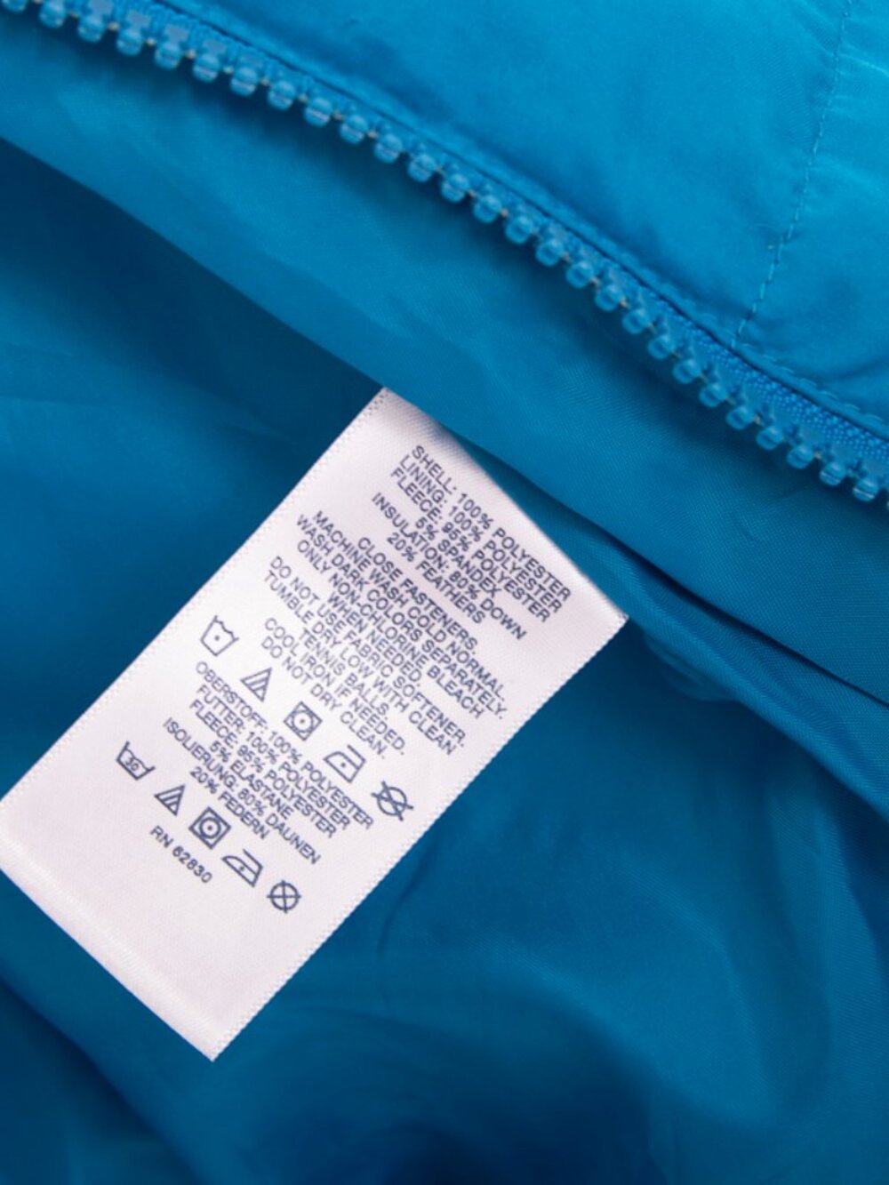 Lands’ End Down Vest Women’s XS Extra Small Blue Puffer Jacket Quilted - Picture 5 of 5